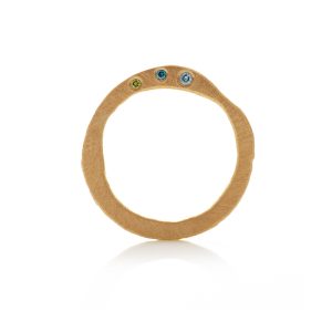 coffee stains diamant guld ring